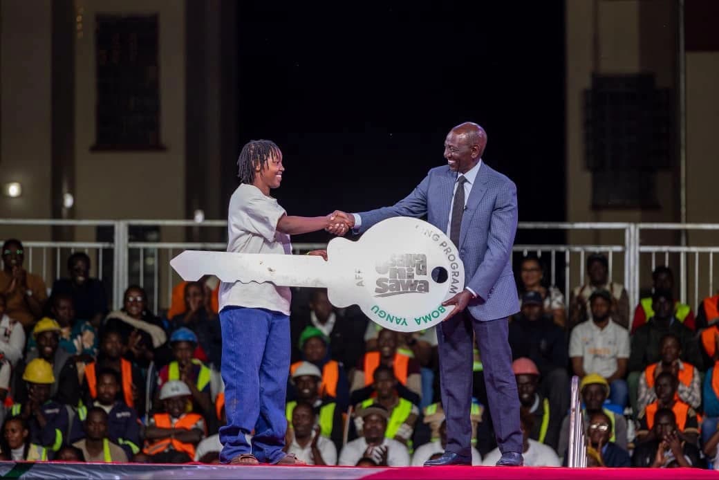 Eldoret National Poly student secures bedsitter as Ruto commissions the Pioneer Housing Project