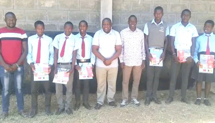 Kerio Valley KCSE candidates receive exam materials from local professional