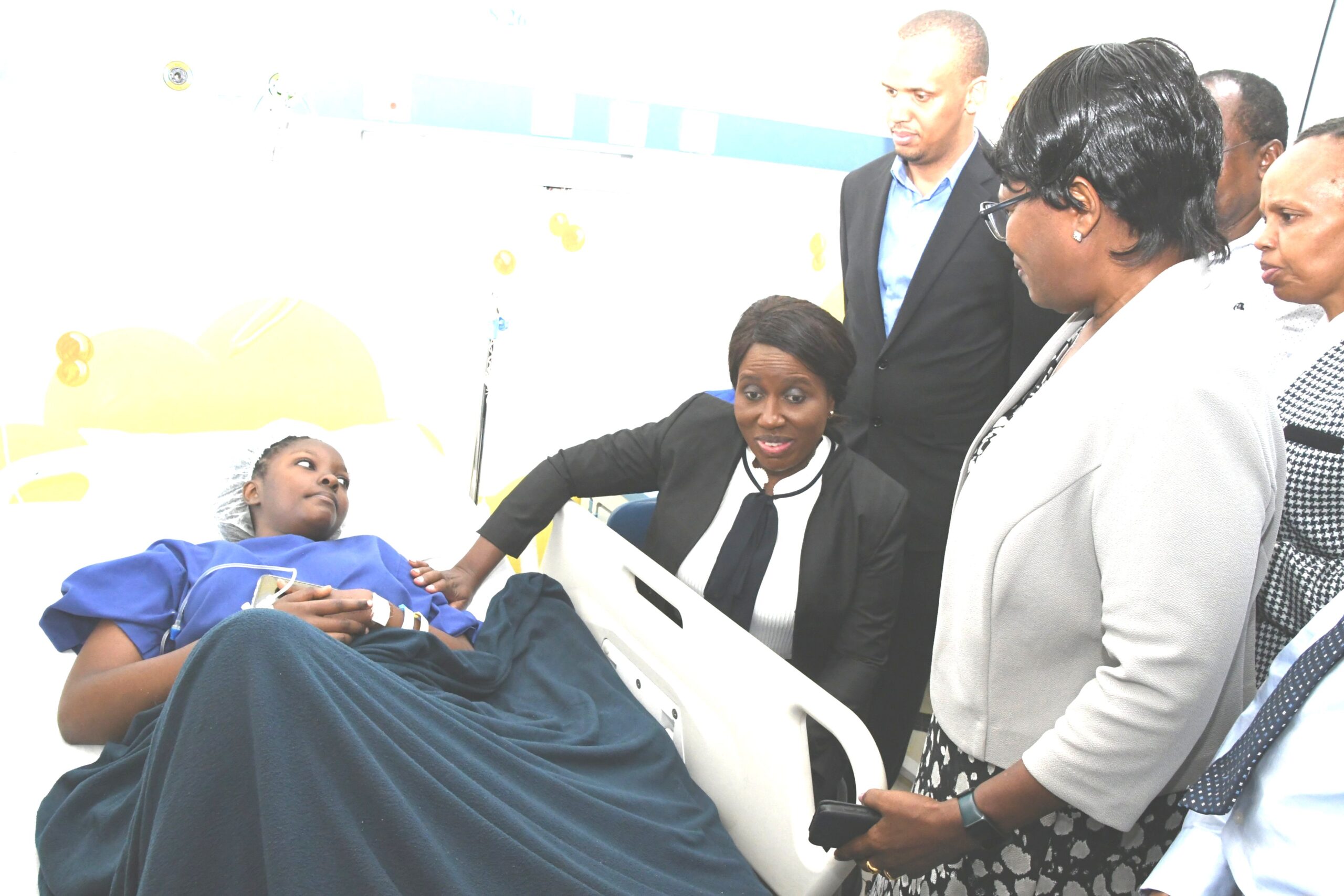 Photos Education PS visits KU accident survivors in hospital